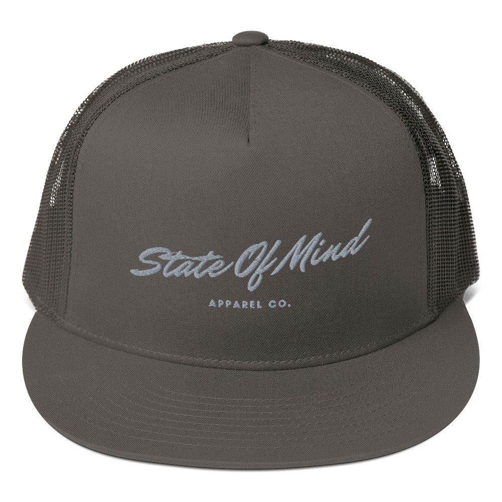 Silver Thread Mesh Back Snapback