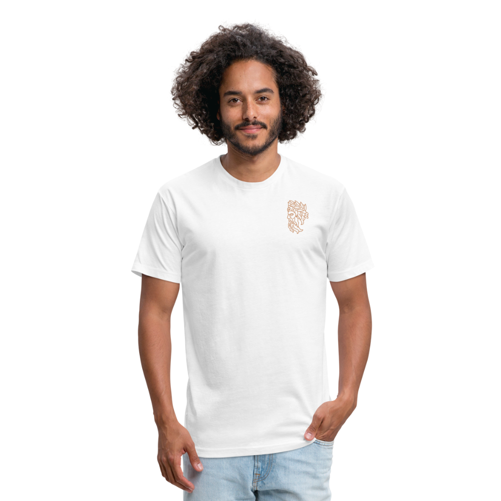 Mens Graphic Tee With Logo - white