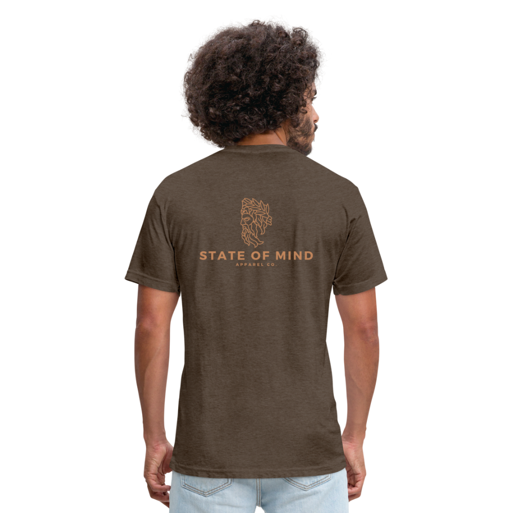 Mens Graphic Tee With Logo - heather espresso