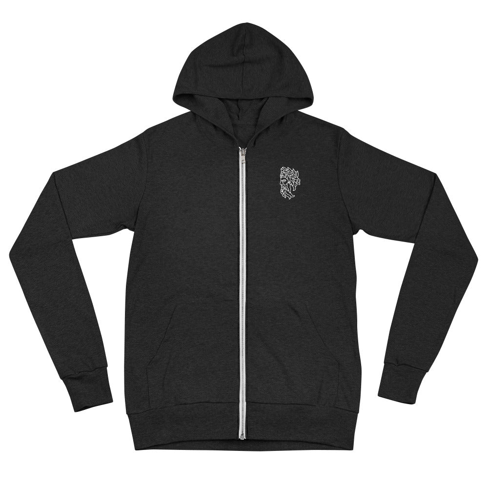 Large Logo Back Zip Hoodie